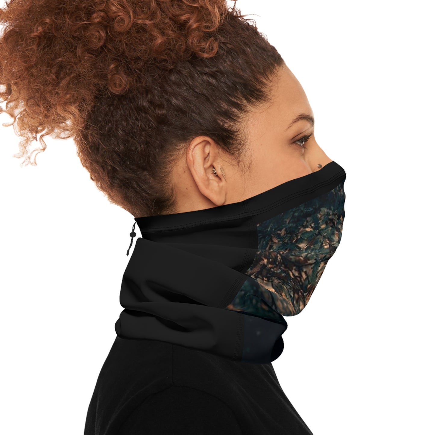 Winter Neck Gaiter With Drawstring